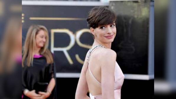 Anne Hathaway breaks down at a charity event