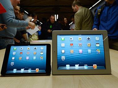 Apple's iPad mini and iPad fourth generation are seen in this file photo. Getty Images