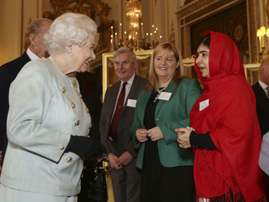 Malala talks about importance of education during meet with Queen Malala talks about importance of education during meet with Queen