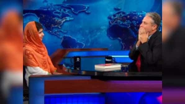 When Malala's answer to a question left Jon Stewart speechless