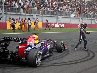 Vettel wins fourth straight F1 title after triumph at Indian GP Vettel wins fourth straight F1 title after triumph at Indian GP