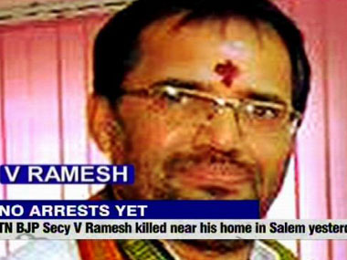 Chittoor: Cops battle with BJP leader's killers; one dead Chittoor: Cops battle with BJP leader's killers; one dead