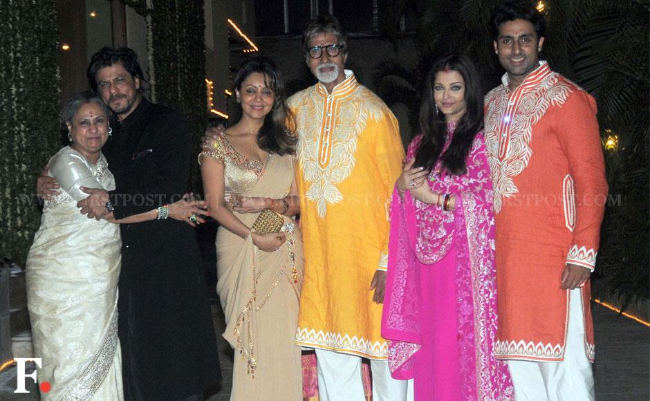 Photos: Stars, sequins and paparazzi at Amitabh Bachchan's Diwali party ...