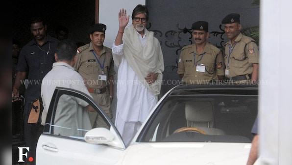 Photos: Amitabh Bachchan returns to Mumbai after attending Goa fest