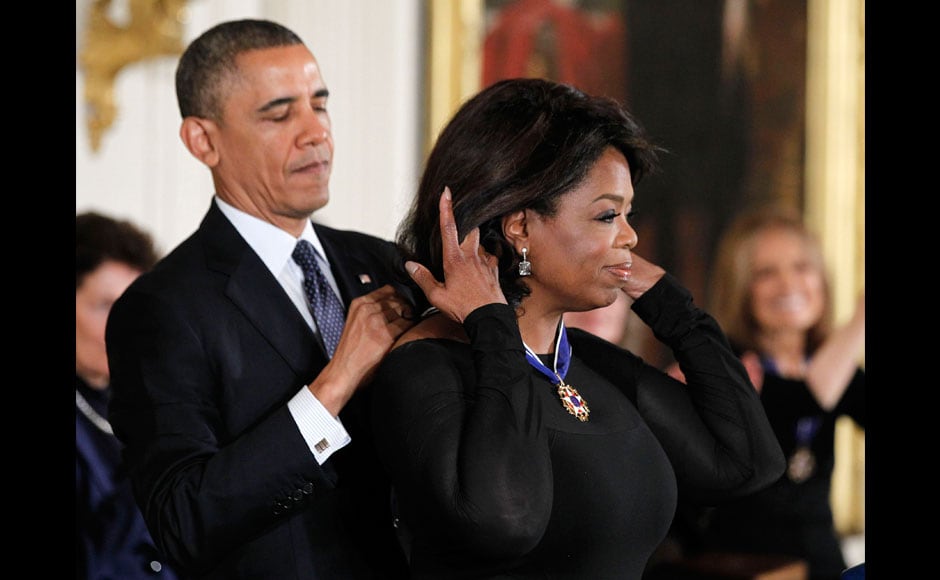 Photos Oprah Winfrey Gets Presidential Medal Of Freedom Entertainment News Firstpost 