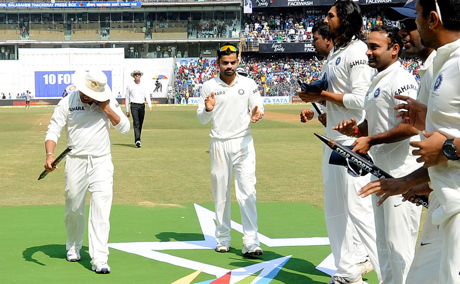 Photos: Not a dry eye as Sachin bids farewell to cricket Photos: Not a dry eye as Sachin bids farewell to cricket