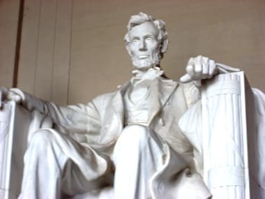 File image of the Abraham Lincoln Memorial.