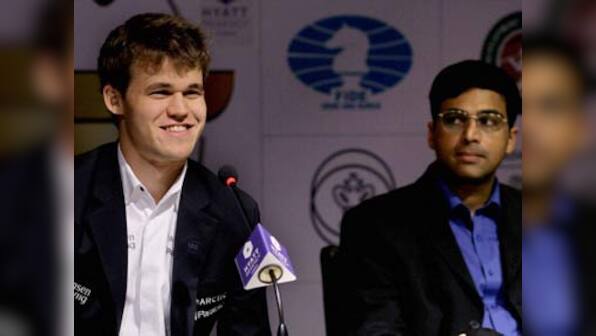 Carlsen draws first blood in World Chess C'ship as Anand falters