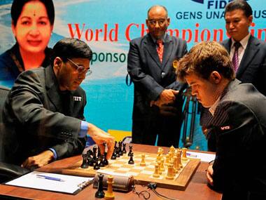 Anand needs a win today. AFP