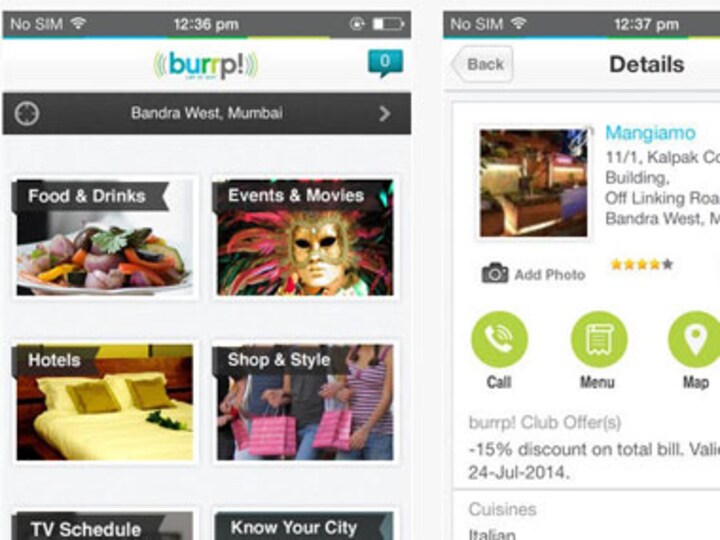 Now, burrp! is out with new version 2.0 app for Android and iOS 
