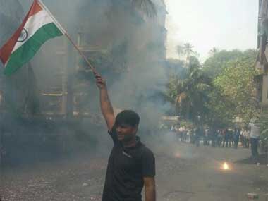 Watch: Campa Cola residents inadvertently spark fire while celebrating Watch: Campa Cola residents inadvertently spark fire while celebrating