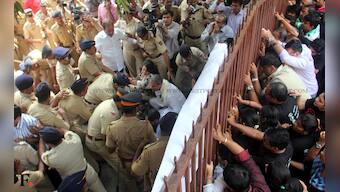 Photos: Campa Cola residents protest building demolition