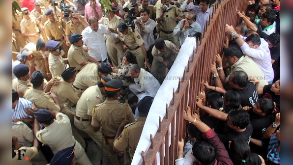 Photos: Campa Cola residents protest building demolition