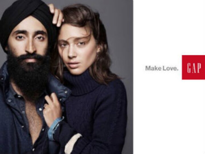 Gap's cool smack down to racist graffiti directed at ad with Sikh model