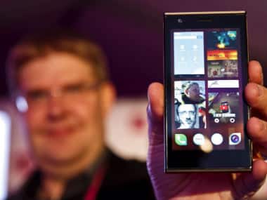 A man holds the Jolla smartphone in this file photo. AP 