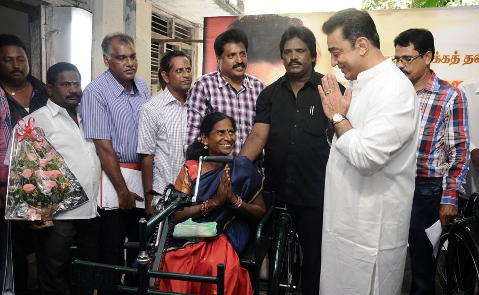 Photos: Kamal Haasan celebrates birthday with a difference - Photos