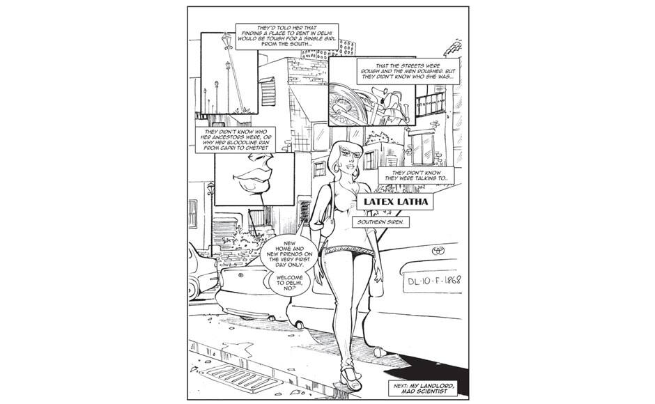 A page from Samit Basu's Local Monsters.