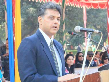 Union Minister Manish Tewari. Image courtesy PIB