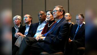 Bill Gates chokes up at Steve Ballmer's shareholder goodbye