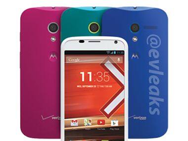 Moto G in these leaked photos from Twitter. Image from @evleaks