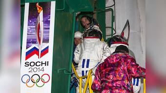 Russia sends Sochi winter Olympic torch into space