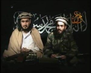 Taliban leader Hakimullah Mehsud (L) in this still image taken from video released January 9, 2010. Reuters