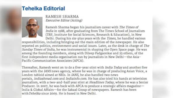 Tehelka picks Ramesh Sharma to replace Shoma Chaudhury
