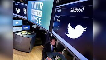 Twitter surges on NYSE, opens at $45.10