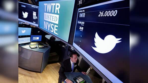 Twitter surges on NYSE, opens at $45.10