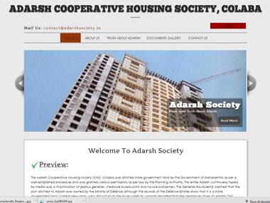 A screenshot of the website launched by the society.