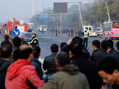 China: 1 killed, 8 injured in blasts outside Communist Party office China: 1 killed, 8 injured in blasts outside Communist Party office