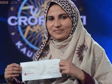22-year-old Firoz Fatma from UP is KBC's first woman crorepati 22-year-old Firoz Fatma from UP is KBC's first woman crorepati