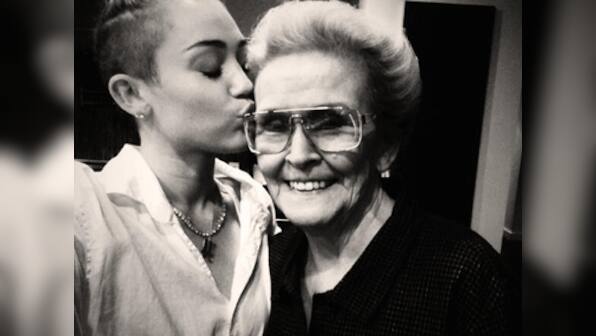 Miley Cyrus gets tattoo of grandma's face inked on her forearm