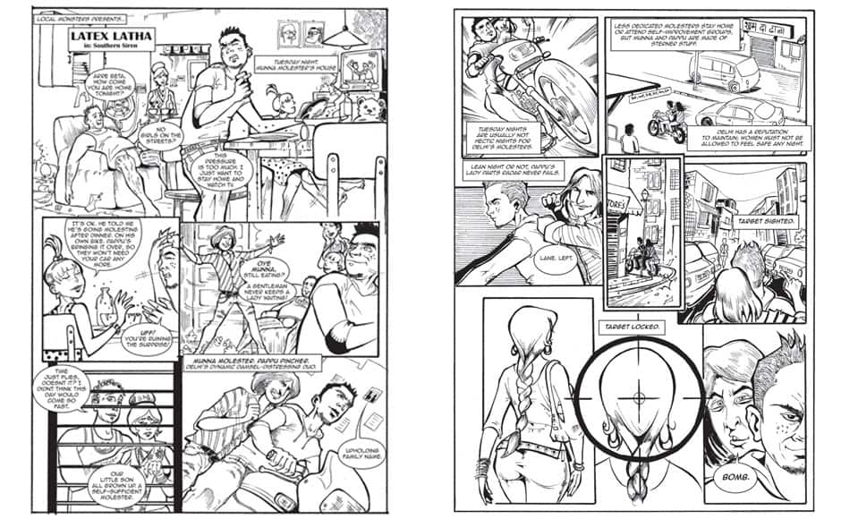 A page from Samit Basu's Local Monsters.