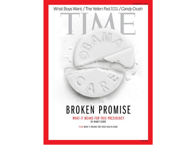 New Time Magazine cover cracks Obama's healthcare plan in half New Time Magazine cover cracks Obama's healthcare plan in half