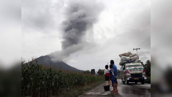 Mount Sinabung volacano erupts in Indonesia, 20,000 evacuated 