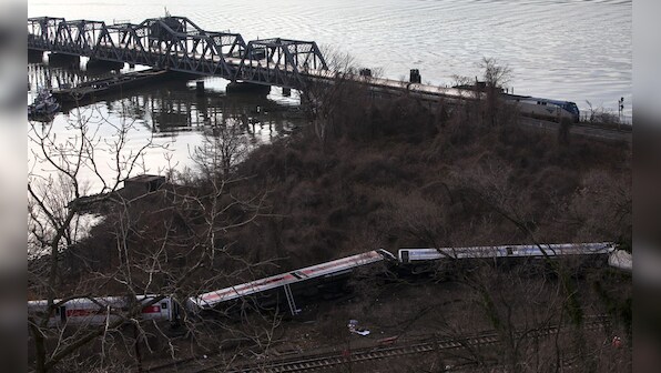 Photos: Metro-North train derails in the Bronx borough of New York