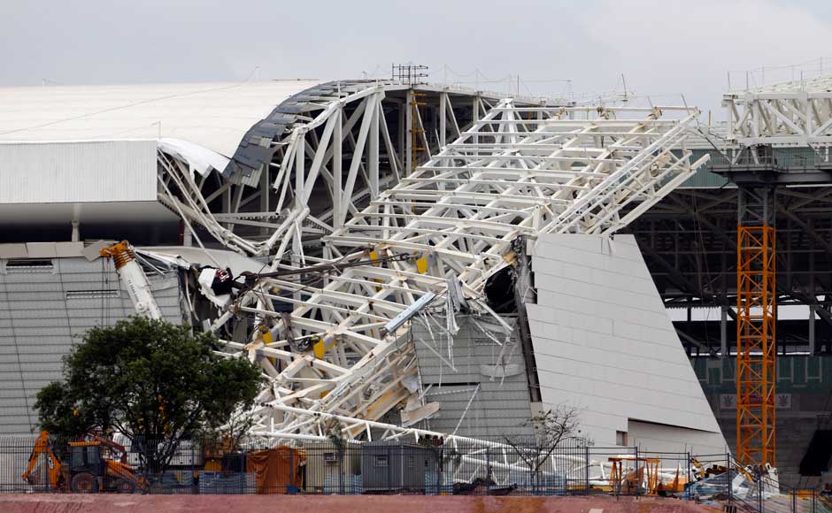 Photos: World Cup Stadium Collapses At Sao Paulo, Brazil-Sports News ...