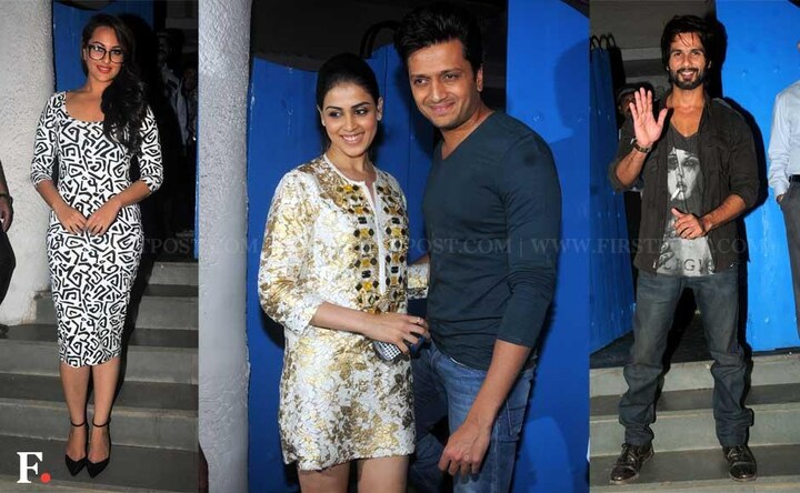 Photos: Sonakshi, Shahid celebrate the success of R...Rajkumar 