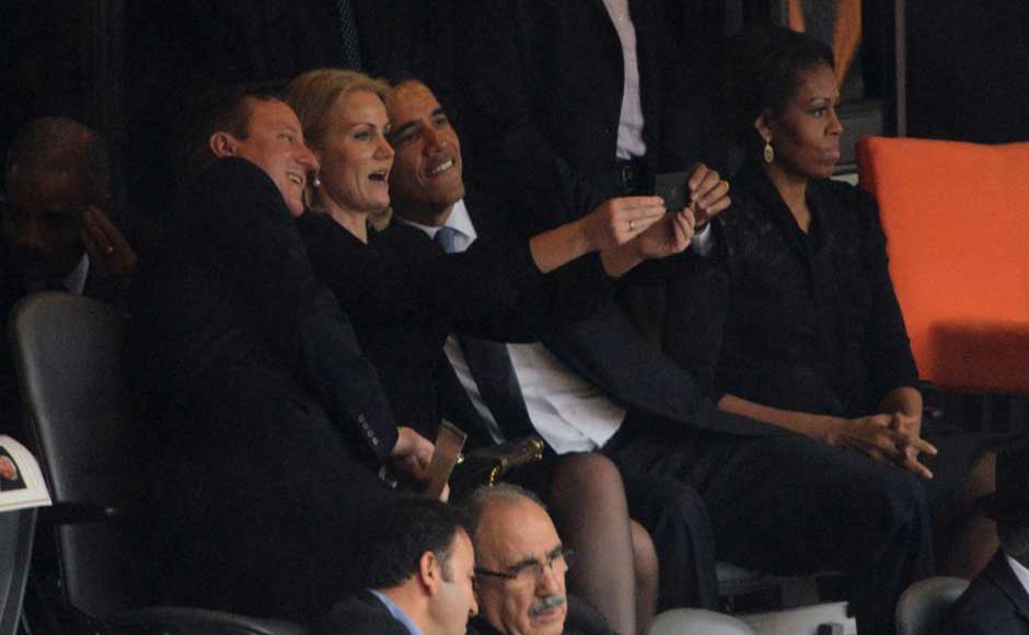 Photos: Why Obama's selfie with Danish PM got Michelle upset Photos: Why Obama's selfie with Danish PM got Michelle upset
