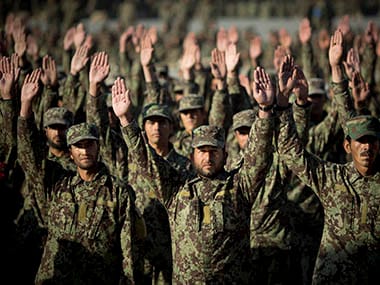 File image of Afghanistan Army soldiers. AP