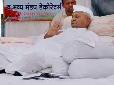 Lokpal crusader Anna Hazare. PTI