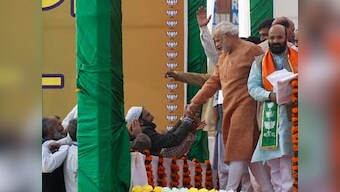 Modi's 'lalkar' rally: New stand on Article 370, hints at new ally