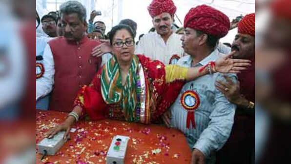 Rajasthan welcomes back Vasundhara Raje with red carpet