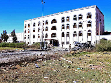 Suicide car attack on Yemen's defense ministry kills 52, al-Qaeda suspected Suicide car attack on Yemen's defense ministry kills 52, al-Qaeda suspected
