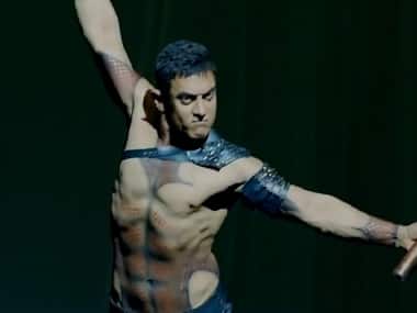 A screengrab of Aamir Khan from the song Malang. 