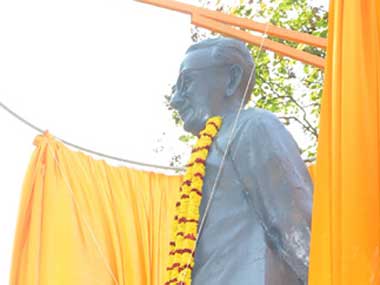 Criticism prompts artist to re-do face of K Karunakaran statue in Kerala Criticism prompts artist to re-do face of K Karunakaran statue in Kerala