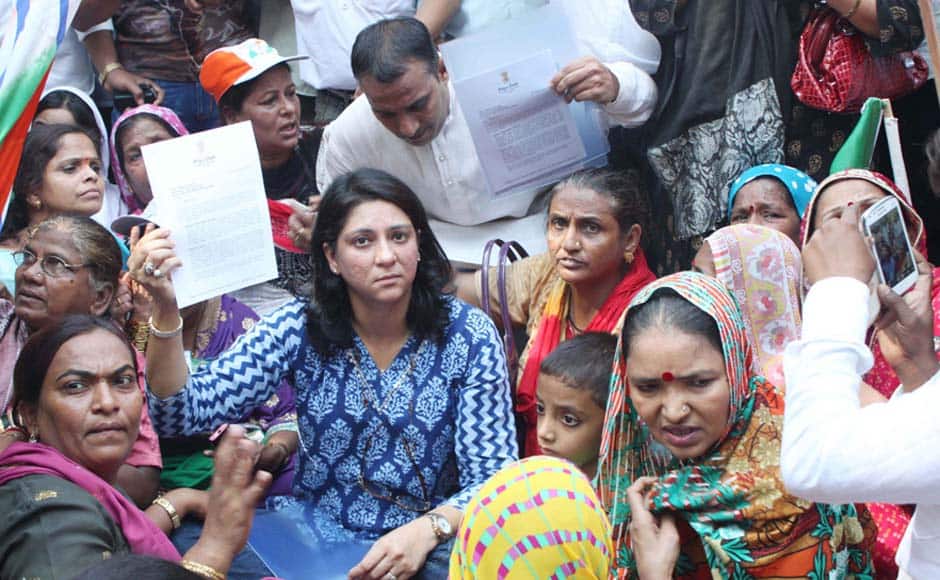 Priya Dutt during the rally. Sachin Gokhale/Firstpost