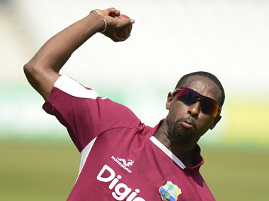 West Indies' Shane Shillingford throws a ball during a training session. Reuters