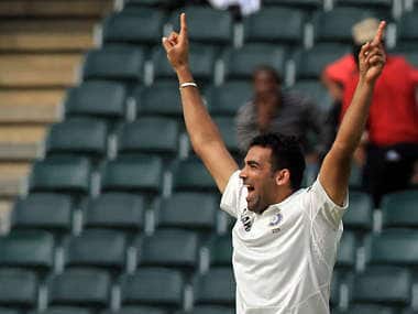 Zaheer Khan led from the front for India. AP